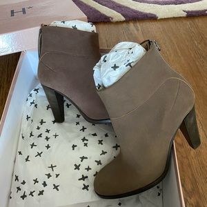 Humanoid Brand Brown Leather Booties